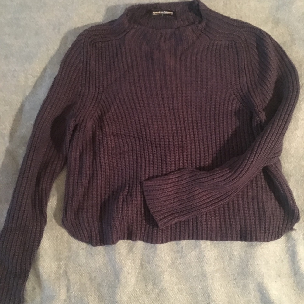 American Apparel Navy Knit Sweater: Size XS